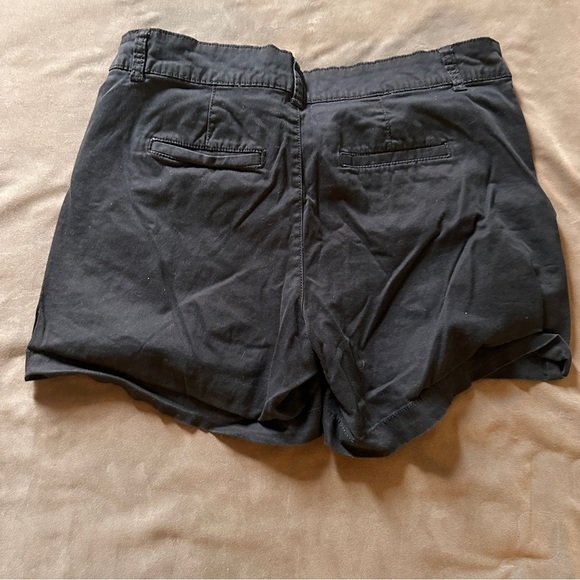 Sonoma Black Chino Shorts Stretch Cotton Casual Summer Size 8 Classic Pockets - Picture 2 of 9
